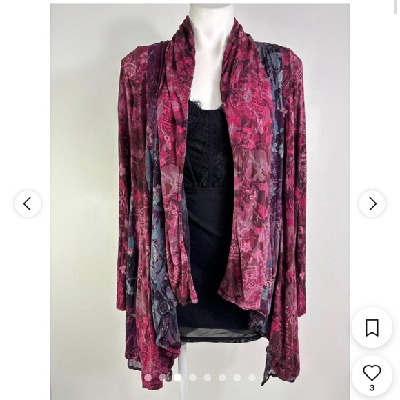 Soft Surroundings Ballia Topper Cardigan - Picture 2 of 6